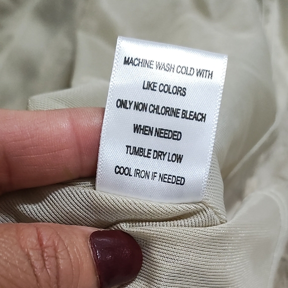 Krazy Kat Cream Smocked Midi Skirt - Picture 9 of 11